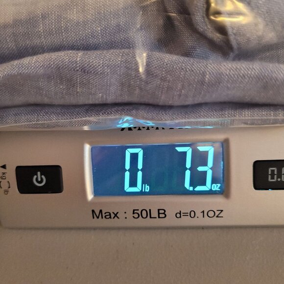 Sigrid Olsen 100% Linen Blue Long Sleeve Button-Up Shirt w/Button freature - Picture 12 of 12